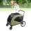 Large Dog Stroller 5 Sided Breathable Window 80kg 12