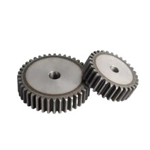 Motor Pinion Gear 2.5 Mod Spur Gear 10-26 Teeth 25mm Thickness Carbon Steel Transmission Pinion 10 Teeth OD 30mm