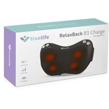 Cojín de masaje - TRUELIFE - RelaxBack B3 - 3 niveles de intensidad - 3 programas - Calefacción incluida
