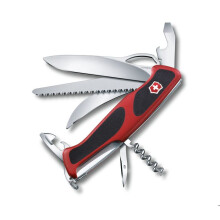 Victorinox RangerGrip 57 Hunter Zakmes - Rood/Zwart - Voor Kamperen