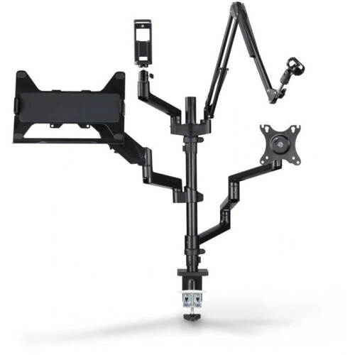 Hama Support de bureau - HAMA - Moniteur - Noir - Charge max 8 kg - Rotation 180 et 35