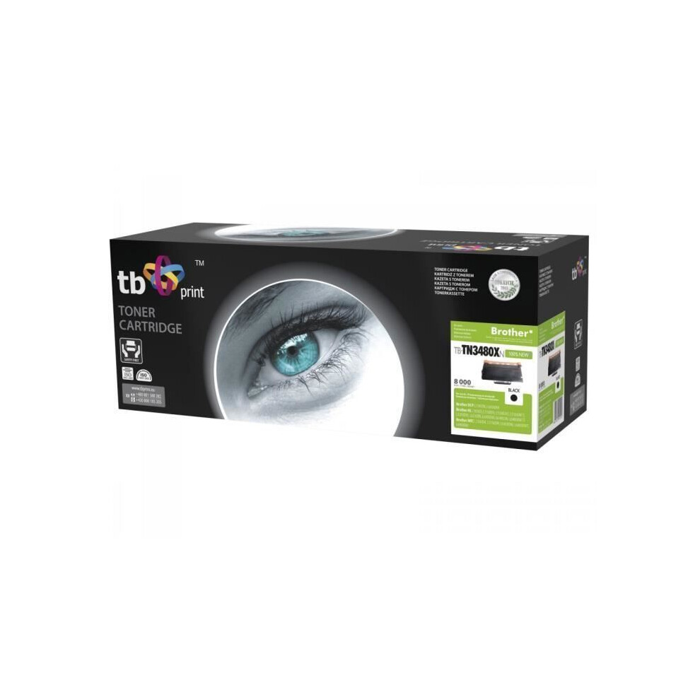 Tb Print Tb-Tn3480n, Lasertoner, 8000 Seiten, Schwarz, 1 Stück(E)