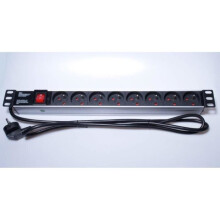 Stromverteiler - PremiumCord - PDU-F10G08S - 8 x 230 V - 2 m - 1U