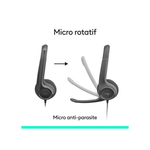Logitech Logitech H390 Wired USB-C PC Headset with Noise-Cancelling Microphone, Stereo, for Laptop 2