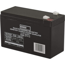 EMOS Batterie 12V/9Ah 12 V Ersatzbatterie Blei-Säure / 9 Ah ohne erforderliche Wartung