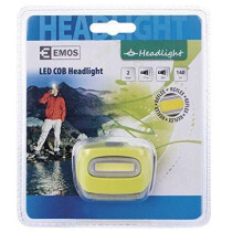 Lanterna frontal - EMOS - 1450 - 2W COB LED - Amarelo - 38 horas de autonomia