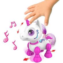 YCOO Interactive Unicorn Robot - 13cm - Pinkki - Lapsille yli 3-vuotiaille