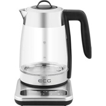 Elektrische waterkoker - ECG - RK 1891 - Afneembare roestvrijstalen infuser - Instelbare temperatuur - Borosilicaatglas