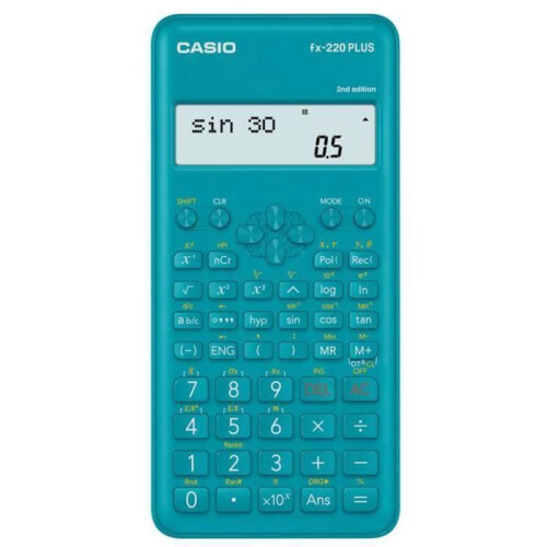 Casio Calcolatrice - Casio - Fx-220 Plus-2 - 10 cifre - Visualizzazione 2 righe - Blu
