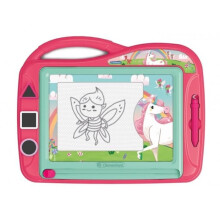 Spielzeug - CLEMENTONI - Magnetische Tafel Einhörner - Rosa - 30 cm x 40 cm - Ab 3 Jahren
