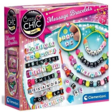 Friendship Bracelet Kit with Letter Beads and Elastic Bands