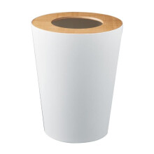 YAMAZAKI - Poubelle ronde L23 cm - RIN - Blanc