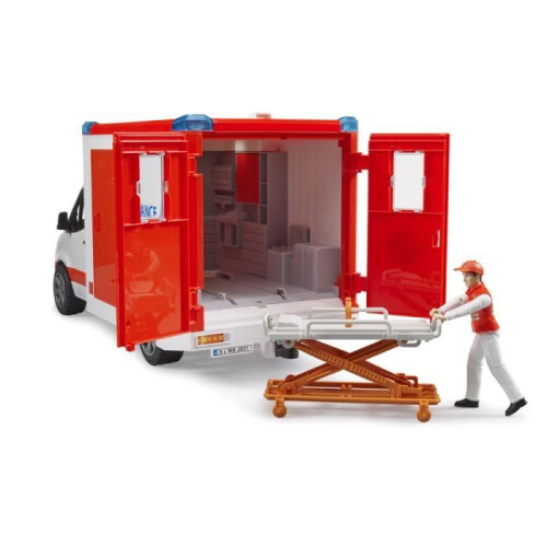 Bruder Ambulância MB Sprinter com motorista e módulo de som e luz - Bruder - 02676 1