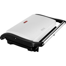 Panini-grilli - ECG - S 1070 - Tarttumattomat levyt - 700 W - Valkoinen muotoilu