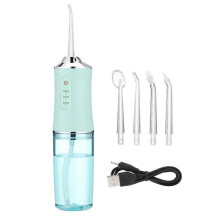 Portable Oral Irrigator Teeth Water Flosser USB Rechargeable 3 Modes 4 Nozzles