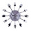 Large 3D Mirror Surface Silver Modern Design 3