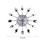 Large 3D Mirror Surface Silver Modern Design 12