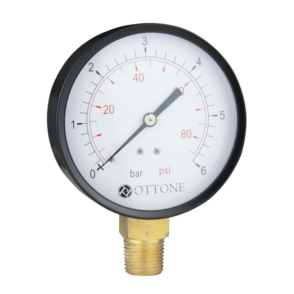 100Mm 10 Bar Pressure Gauge For Air Oil Water With 1/2" Bsp European Thread Side Entry Manometer 6947110185132