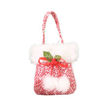 (Red and white) Unique Packaging Bag Christmas Decoration Unique Christmas Decoration