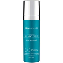 Colorescience Calming Perfector Face Primer Water Resistant Mineral Sunscreen Broad Spectrum 20 SPF UV Skin Protection 1 Fl oz