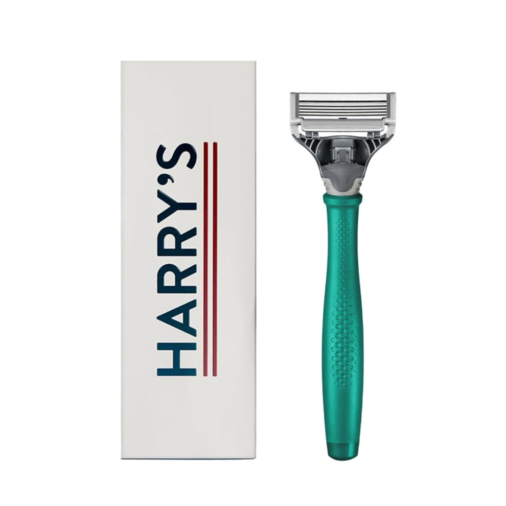 Harry's Razor for Men - Razor Handle and Blade Cartridge - Shaving Gift Set for Him - Tropical Green-image-OPC-PJNQTYX-NEW