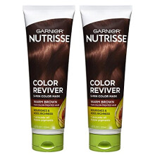 Garnier Haarfarbe Nutrisse Color Reviver 5 MIN Farbmaske, Warmbraun für coloriertes Haar