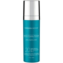 Colorescience Brightening Primer SPF 20, Vattentålig Mineral Solskydd, Doftfri, 1 Fl Oz (Pack av 1)