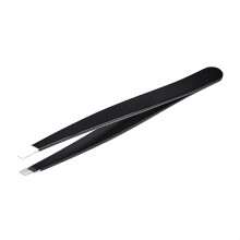 Amazon Basics Slant Tip Tweezer - Professional Stainless Steel Tweezer for Effective Hair Removal Ideal for Daily Beauty Regimen with Travel Case