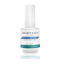 Legacy Nails Acryl-Decklack 15 ml / 0,5 FL.oz. Schnheit und ein glnzendes Finish fr Acrylgel und Naturngel. Verhindert Kerben, Absplitterungen od