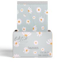 Aluminum Foil Daisies Hair Foils 5x10.75-500 Sheets for Hair Bleach Foil for Highlighting Cute Hair Foils Professional Hair Foils Pop Up Foils fo