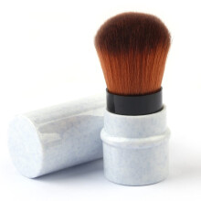 RN BEAUTY Pincis Kabuki Retrteis P Fundao Blush Corretivo Pincel de Maquiagem Porttil Com Capa - Azul