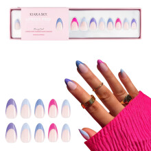 Kiara Sky XPRESS PRO 100% Acrlico Press On Nails - Manicure instantnea de qualidade de salo de longa durao Fcil aplicao Kit de 30 peas A