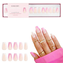 Kiara Sky XPRESS PRO 100% Acrlico Press On Nails - Manicure instantnea de qualidade de salo de longa durao Fcil aplicao Kit de 30 peas C