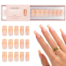 Kiara Sky XPRESS PRO 100% Acrylic Press On Nails - Instant Salon Quality Manicure Long-Lasting Easy Application 30 Pieces Kit Square Medium-Hotli