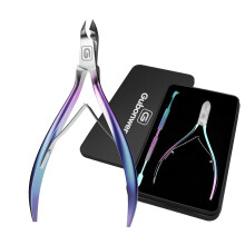 Cuticle Trimmer 3/4 Jaw Extremely Sharp Cuticle Nippers Scissors Stainless Steel Clippers Cutter Remover Pedicure Manicure Nail Tool cuticle pusher