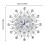 Sparkling Bling Metallic Silver Flower Shaped Wall 7