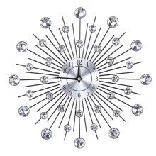 Sparkling Bling Metallic Silver Flower Shaped Wall