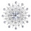 Sparkling Bling Metallic Silver Flower Shaped Wall 1