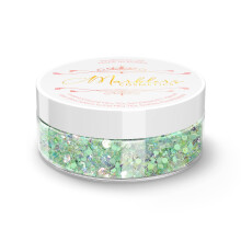 MARBLERS Gemengde Glitter voor Gezicht & Lichaam [Groen] 0.18oz (5g) | Chunky | Flake | Vegan