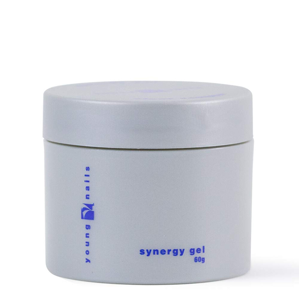 Young Nails Synergy Gel System Foundation Gel - Builder Gel Base Coat Superior Adhesion & Strength Hard Gel Base Coat - Base Gel Clear 60G