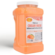 SPA REDI - Lichaams- en voetcrmemasker Mandarijn 128 Oz - Pedicuremassage voor vermoeide voeten en lichaam Hydraterende frisse huid - Doordrenkt
