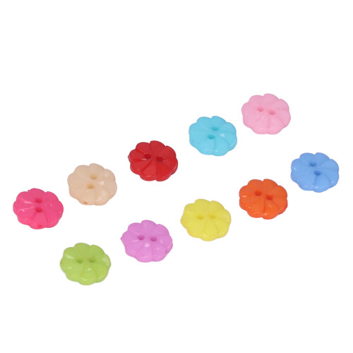 Blumenknöpfe 200 Stück - 1,3  1,3 cm bunt 2