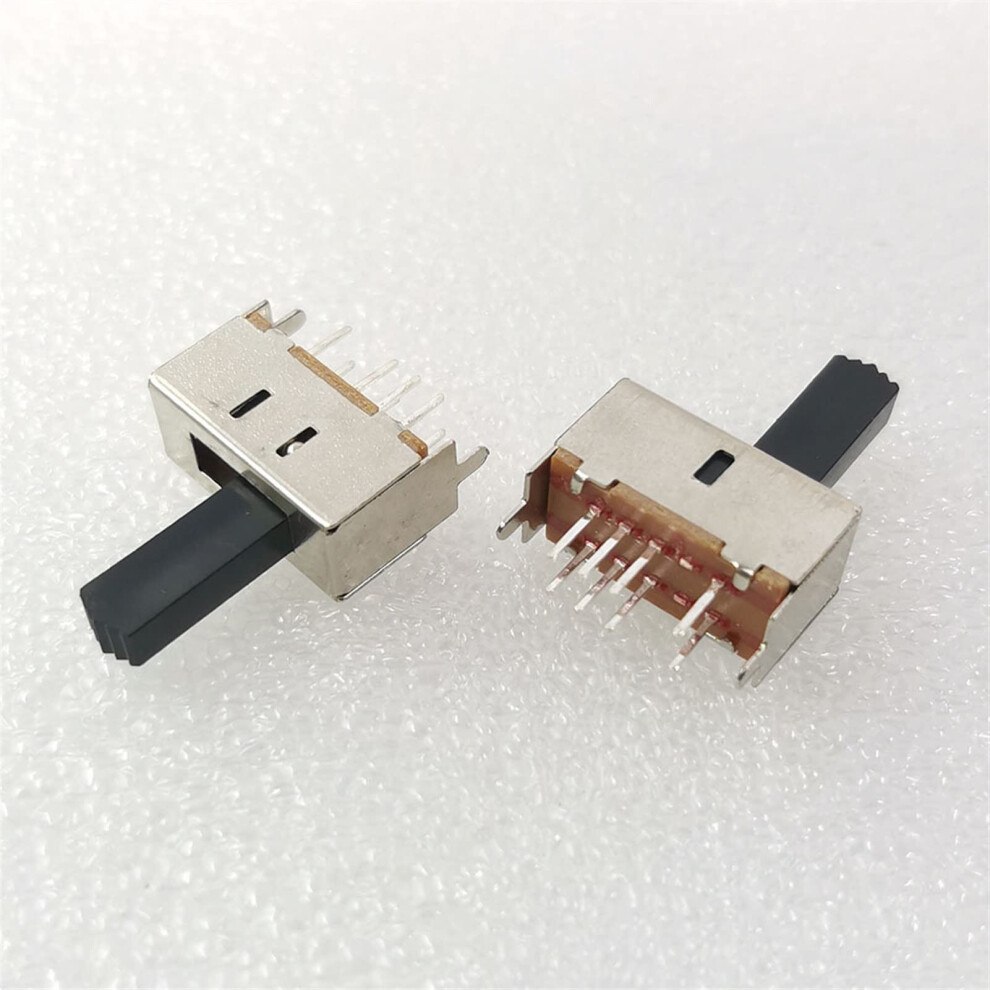 Slide Switch 100Pcs Micro Mini 8-Pin 2P3t On-Off Toggle Power Switch 15Mm Handle Length For Diy Electronic Projects 6947110186016