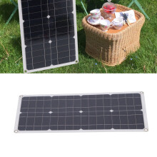 25W Solarpanel-Kit Monokristallines Silizium-Solarpanel Batterieladekit mit 30A Controller für Auto, Wohnmobile und Schiffe