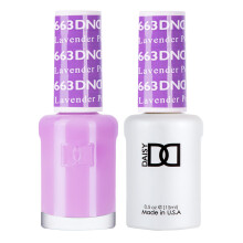 DND Gel Polish Set Purple Collection UV/LED Gel Polish and Air Dry Nail Lacquer Matching Chip-Free Polish Duo 663 Lavender Pop 0.5 Fl Oz