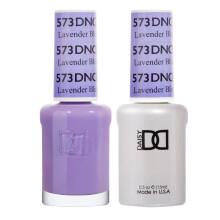 DND Gel Polish Set Purple Collection UV/LED Gel Polish and Air Dry Nail Lacquer Matching Chip-Free Polish Duo 573 Lavender Blue 0.5 Fl Oz