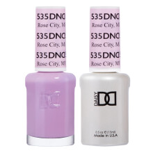 DND Gel-Nagellack-Set, Pink Collection, UV/LED-Gel-Nagellack und lufttrockener Nagellack, passendes, splitterfreies Nagellack-Duo 535 Rose City, 0,5