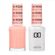 DND Gel-Nagellack-Set Orange Collection UV/LED-Gel-Nagellack und lufttrockener Nagellack, passendes splitterfreies Nagellack-Duo 419 Havin Cabbler, 0