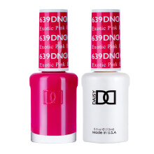 DND Gel Polish Set Pink Collection UV/LED Gel Polish and Air Dry Nail Lacquer Matching Chip-Free Polish Duo 639 Exotic Pink 0.5 Fl Oz