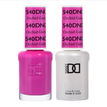 DND Gel-Nagellack-Set, Purple Collection, UV/LED-Gel-Nagellack und lufttrockener Nagellack, passendes, splitterfreies Nagellack-Duo 540 Orchid Garden